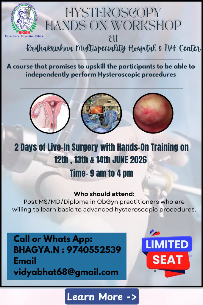 Hysteroscopy Hands on workshop June 26